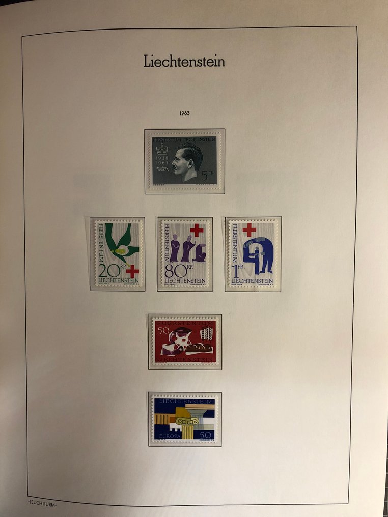 Liechtenstein 1963/2018 - Collection complète de qualité avec des blocs et en plus de nombreux petits feuillets, tarif d'envoi - in 2 Leuchtturm Klemmbindern #1.0