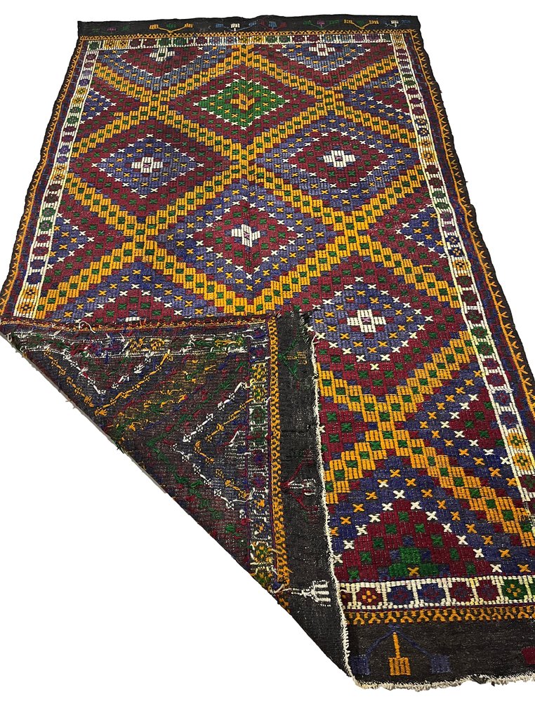 Turkish Vintage Handgeweven - Kelim - 188 cm - 328 cm #3.2