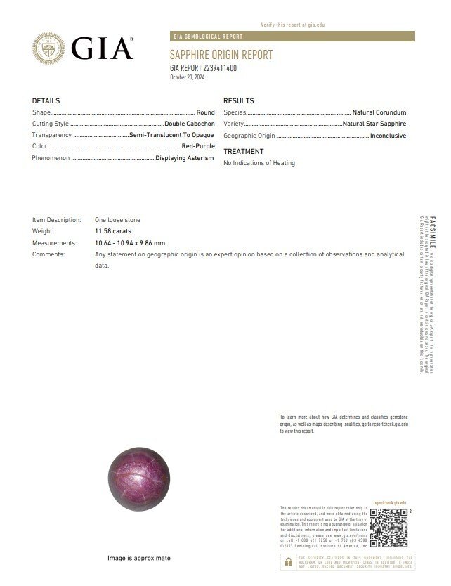 Bague - 18 carats Or jaune - 12.52ct. tw. Saphir étoilé - Diamant #4.3