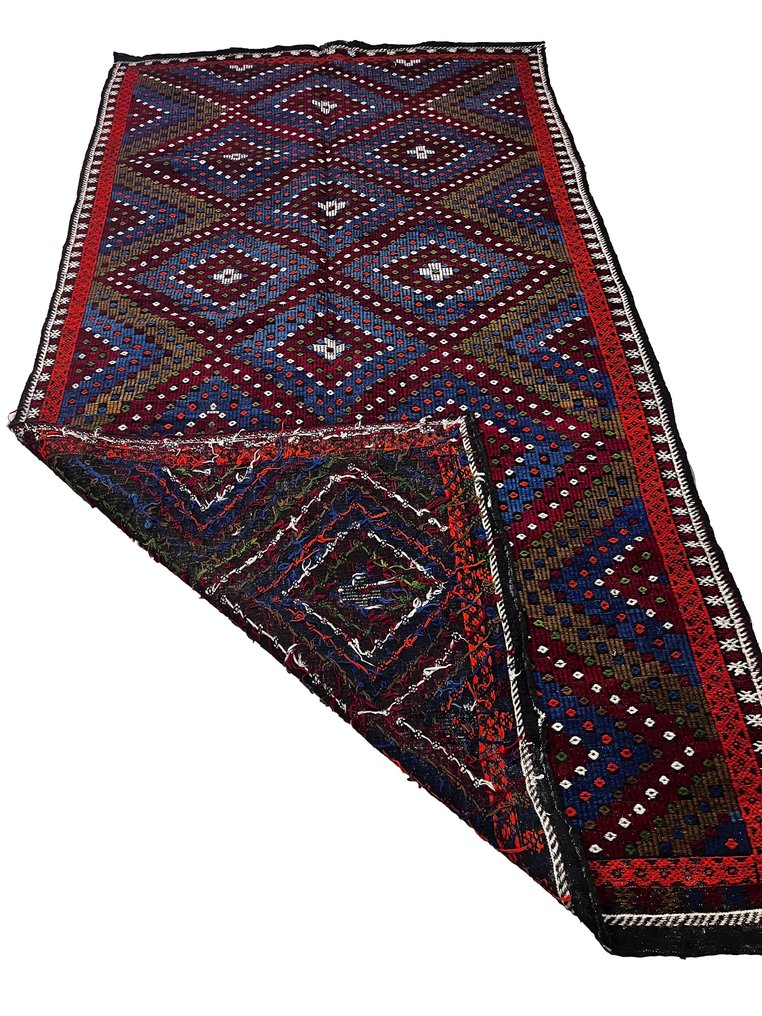 土耳其超大号手工编织 - 凯利姆平织地毯 - 183 cm - 355 cm #3.2