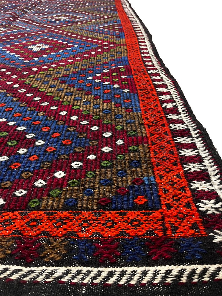 土耳其超大号手工编织 - 凯利姆平织地毯 - 183 cm - 355 cm #4.3