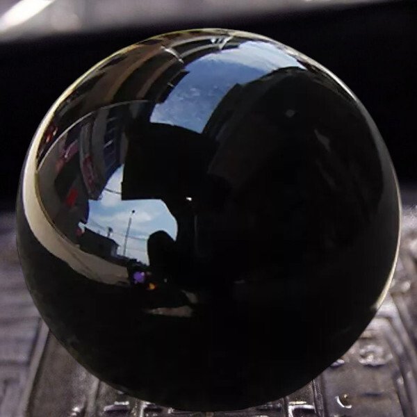 Black Obsidian Sphere – Depth and Protection - Height: 75 mm - Width: 75 mm- 650 g #3.2