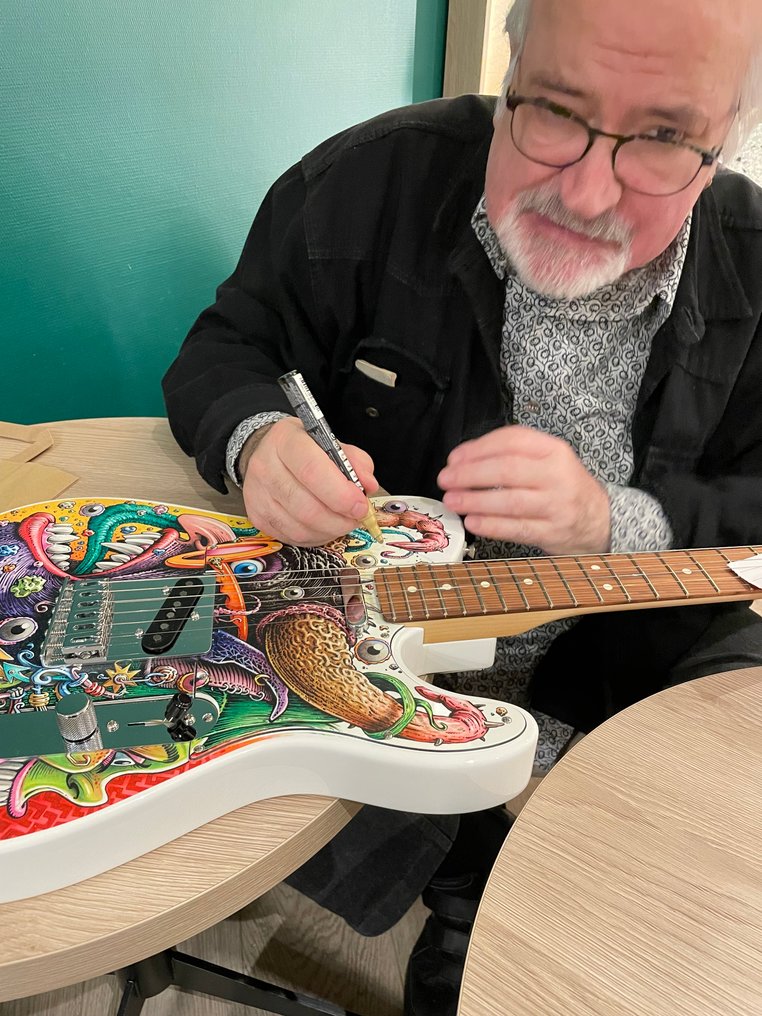 Jean Solé - Gitara, „La Solestar” – Niestandardowa gitara artystyczna Jean Solé – Limitowana edycja nr 4/10 + podpisane - 2024 - Edycja limitowana #3.2