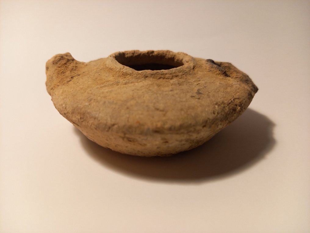 Altrömisch, Kaiserreich Terracotta Rundlampe - 88 mm #3.2