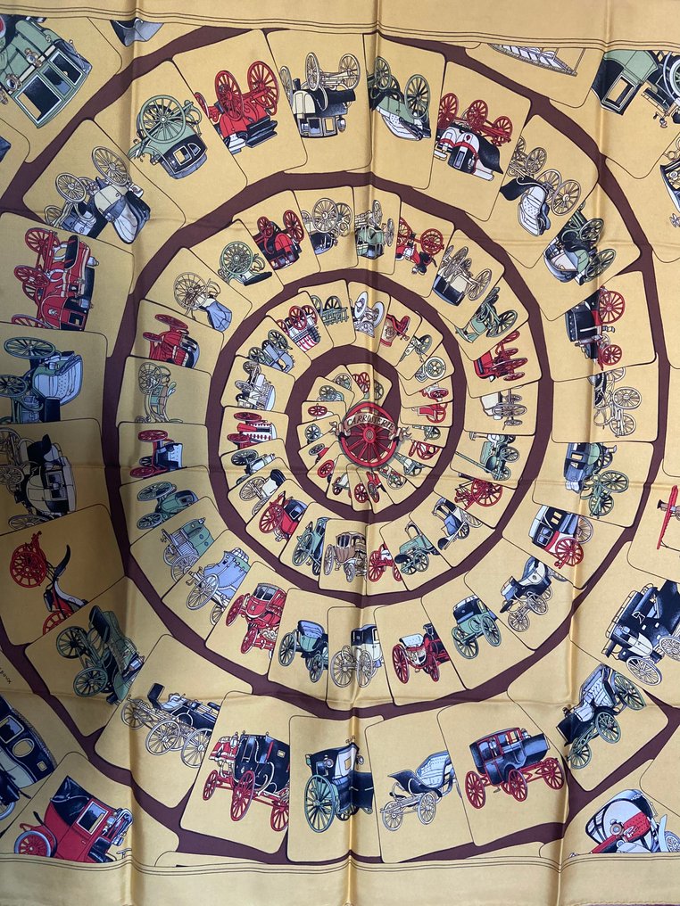 Hermès - " Carrosserie " by Philippe Ledou 1976 - Écharpe #1.0