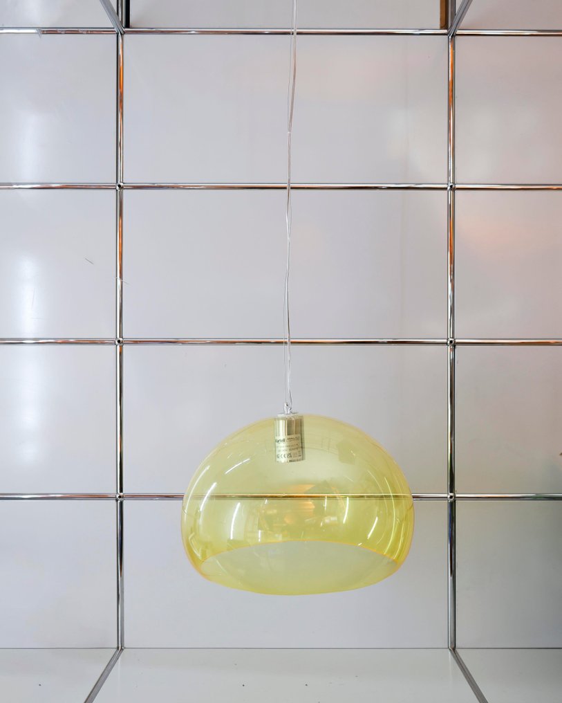 Kartell - Ferruccio Laviani - Lampada a sospensione - Small FL/Y - Giallo Trasparente - PMMA #1.0