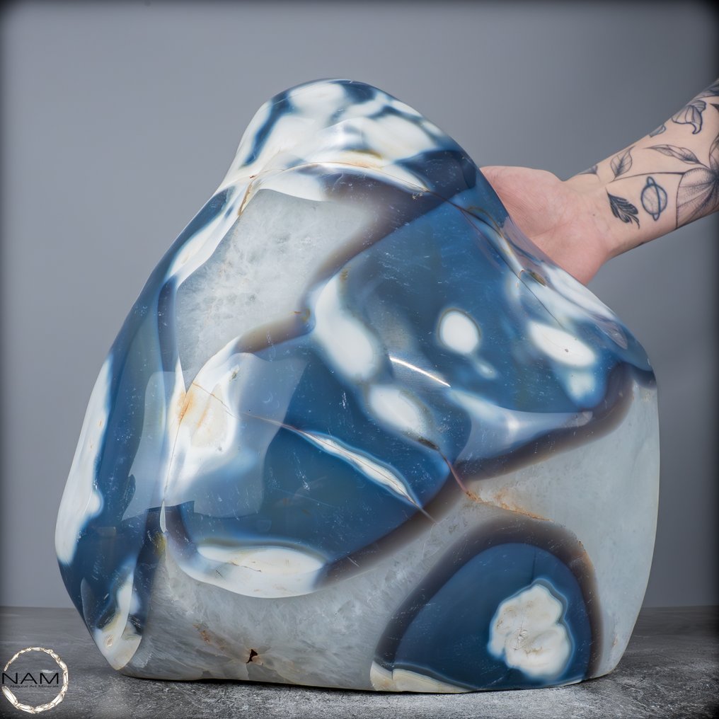 稀有天然玛瑙“虎鲸” Freeform- 16215.61 g #2.1