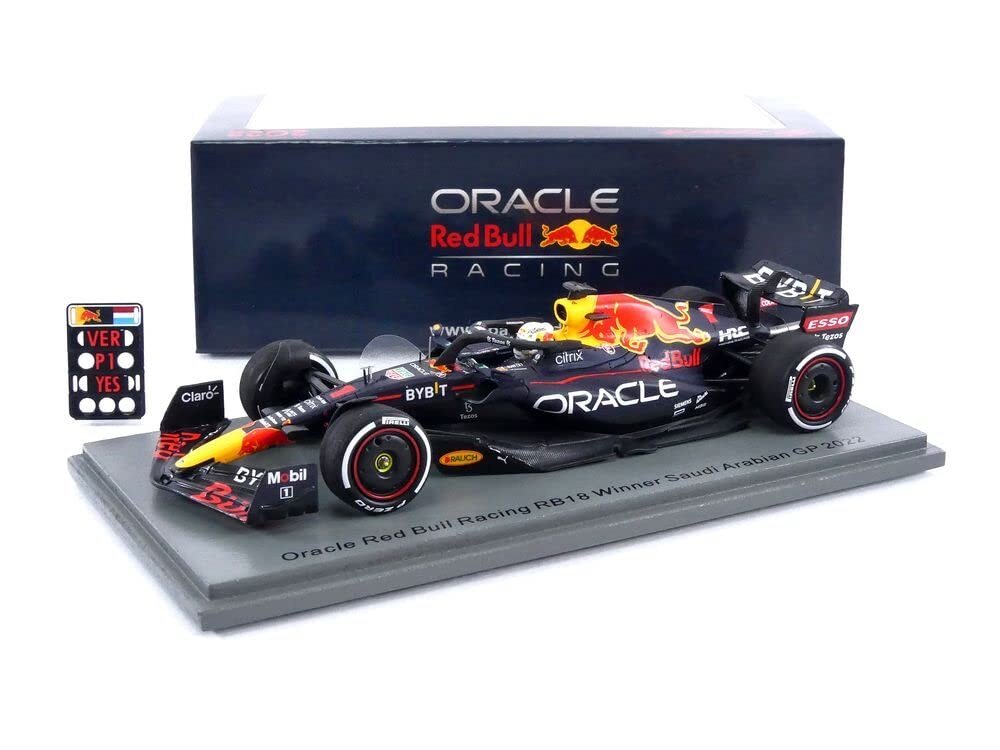 Spark 1:43 - Pienoismalliauto - Oracle Red Bull Racing RB18 #1 Max Verstappen Winner Saudi Arabian GP 2022 - Harvinainen malli! #1.0