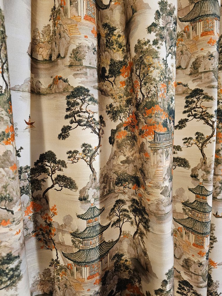 300x280cm! Αποκλειστικό ανατολικό ύφασμα με πύργους - Pagode Artmaison - Ύφασμα  - 280 cm - 300 cm #3.2
