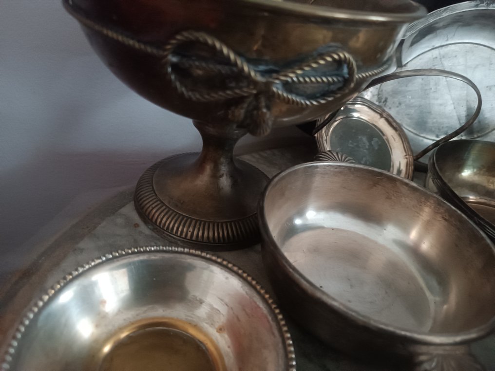 大盘 - 银色金属，青铜 #3.2