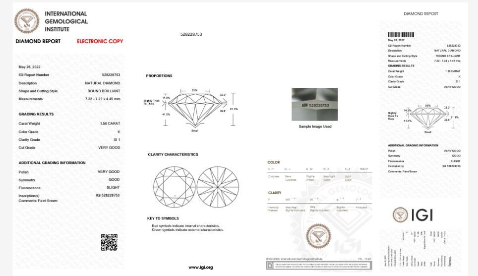 Forlovelsesring - 14 karat Gull -  2.18ct. tw. Diamant (Naturlig) - Diamant - Solitaire Diamant Ring #4.3