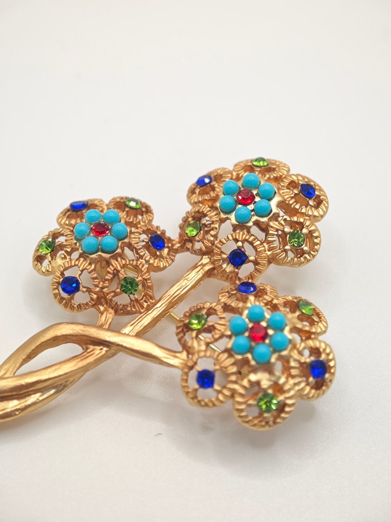 arany - Bross - Bross virágok. 18K #1.0