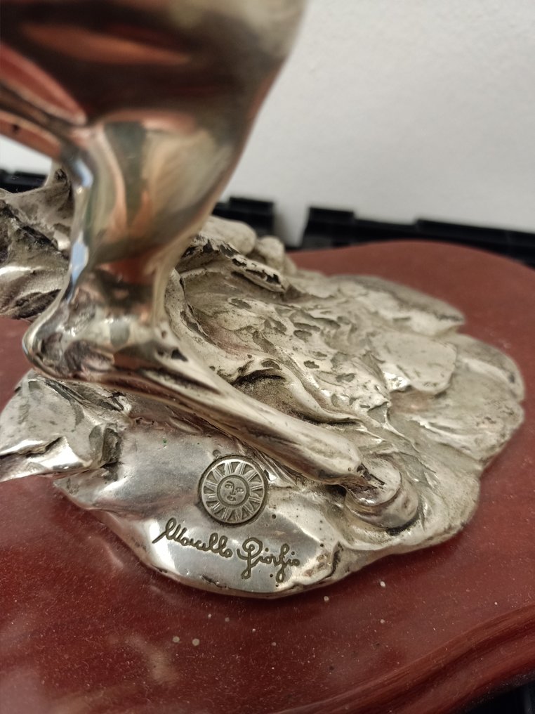Marcello Giorgio - Statue, Statua cavallo Marcello Giorgio - 30 cm - Versilbert #3.2
