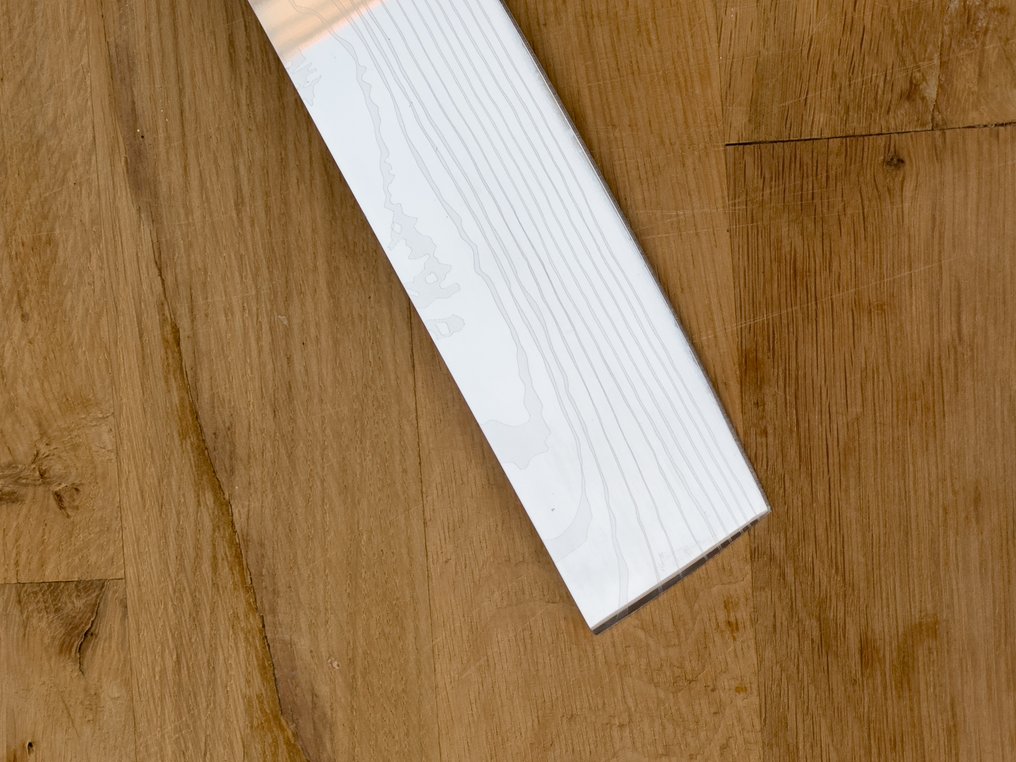 Japan - 厨刀 - 一件 Santoku knife - 碳钢 - 木材 - 日本 - 1件专业刀具 #4.3