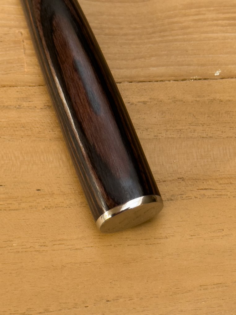 Japan - 厨刀 - 一件 Santoku knife - 碳钢 - 木材 - 日本 - 1件专业刀具 #3.2