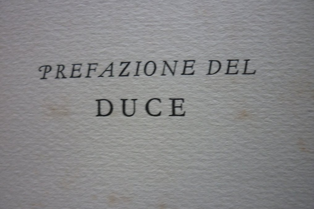 Αυτογράφημα με στυλό του Maresciallo Badoglio σε βιβλίο σε αριθμημένο αντίτυπο, Ο Πόλεμος της - Πλήρες χαρτογραφικό υλικό - Βασίλειο της Ιταλίας φασιστικό - Με προλεγόμενο του Mussolini - Στρατιωτικά αξεσουάρ - 1936 #4.3