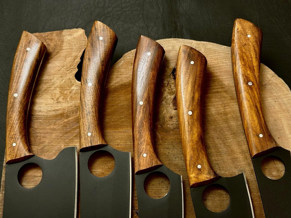 厨刀 - Chef's knife - 木材与高品质钢，带粉末代码 - 日本 #2.1