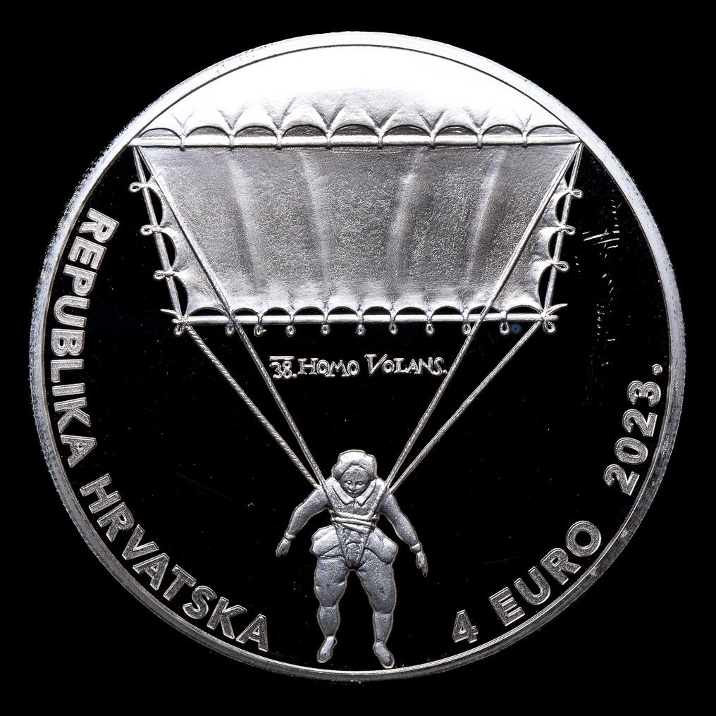 Kroatia. 4 Euro 2023 "Faust Vrancic - Machinae Novae" (Ei pohjahintaa) #2.1