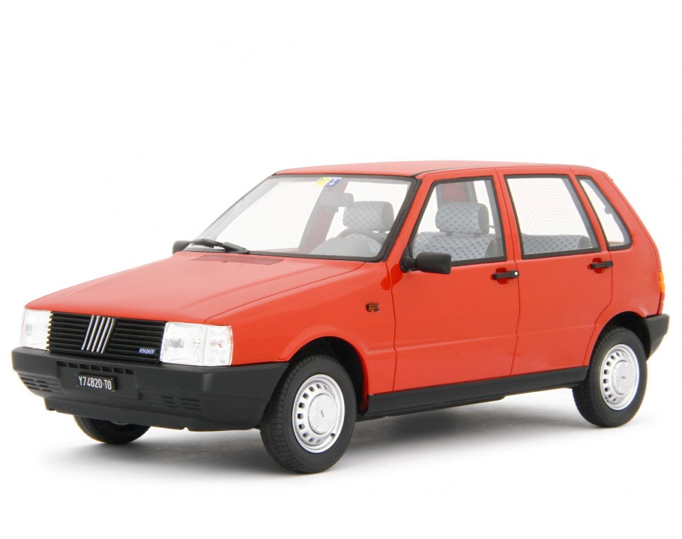 Laudoracing 1:18 - Model small city car - Fiat Uno 55S 5p Rosso 1983 - LM182A #1.0