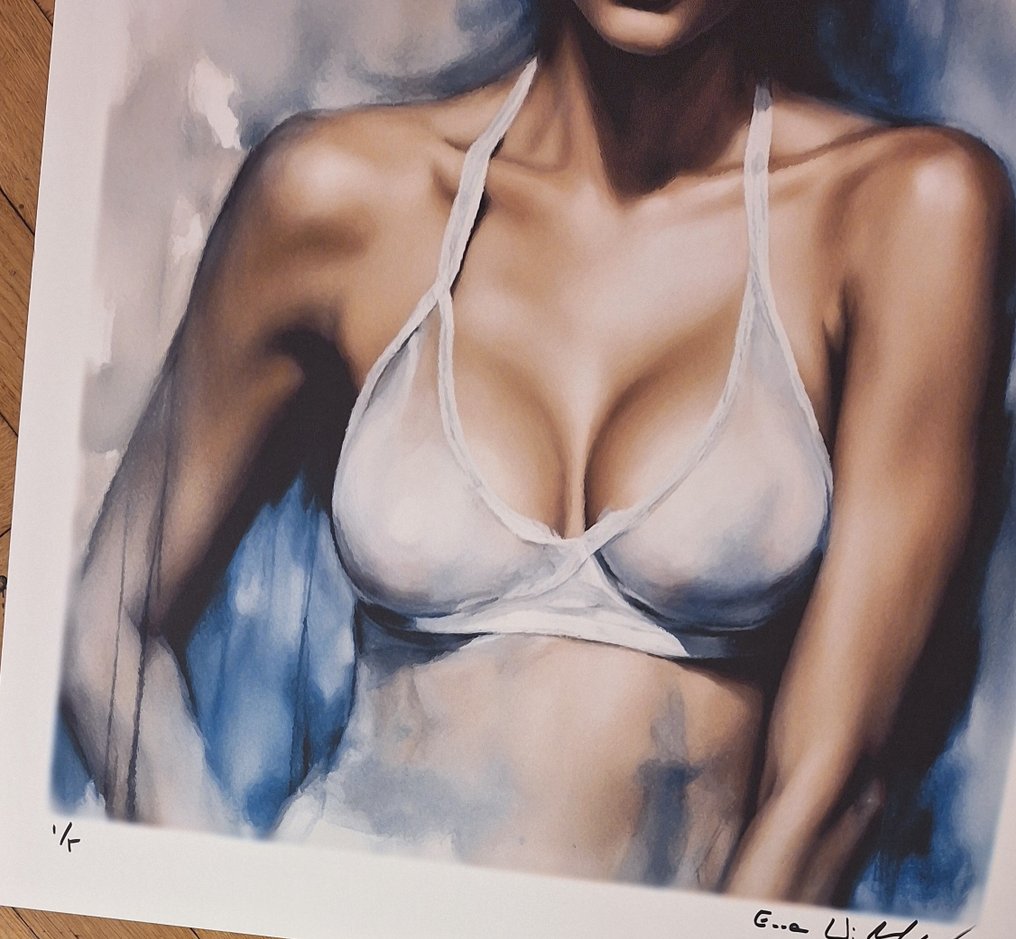 Halle Berry - Bond girls series - watercolor edition by Emma Wildfang - Large size #1.0