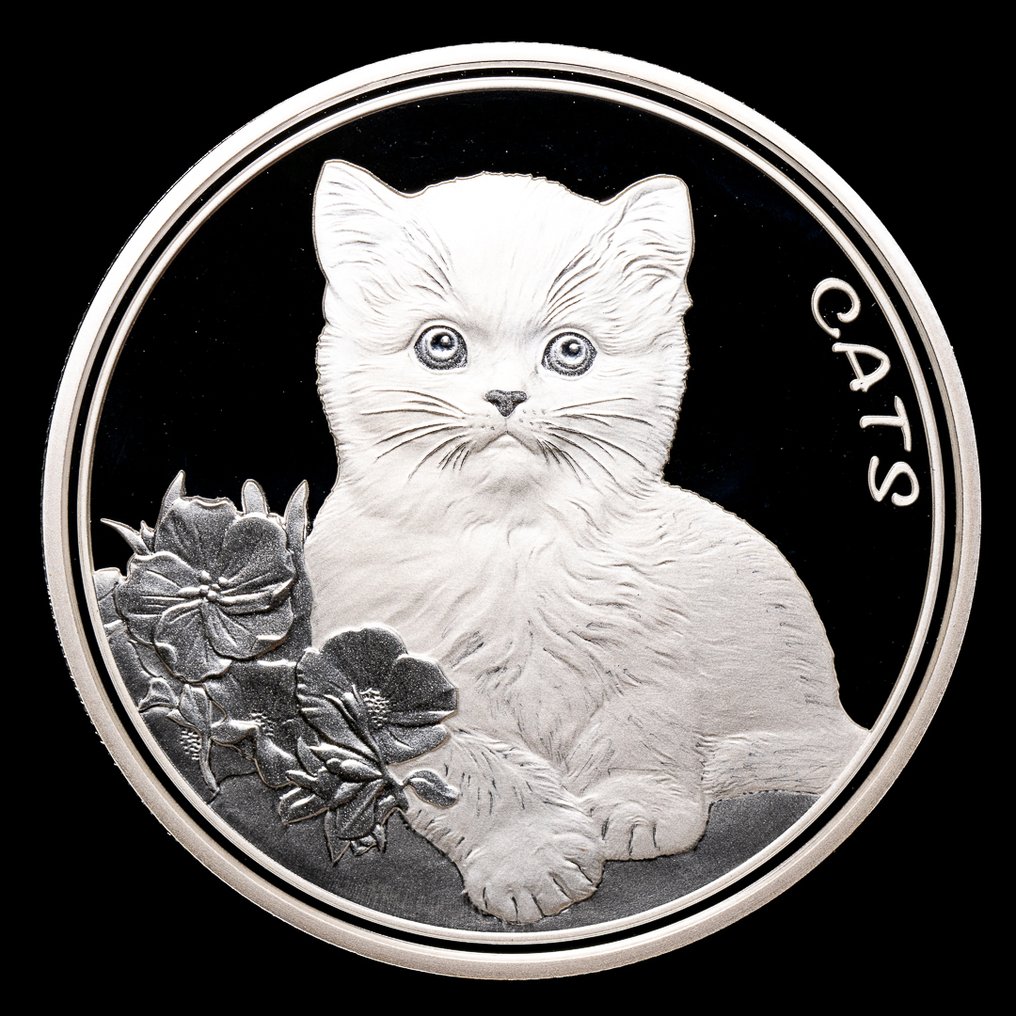 Fidzsi-szigetek. 50 Cents 2022 Cats, 1 Oz (.999) (Nincs minimálár) #1.0