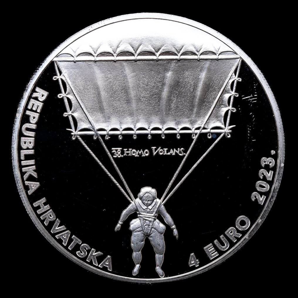 Kroatia. 4 Euro 2023 "Faust Vrancic - Machinae Novae" (Ei pohjahintaa) #1.0