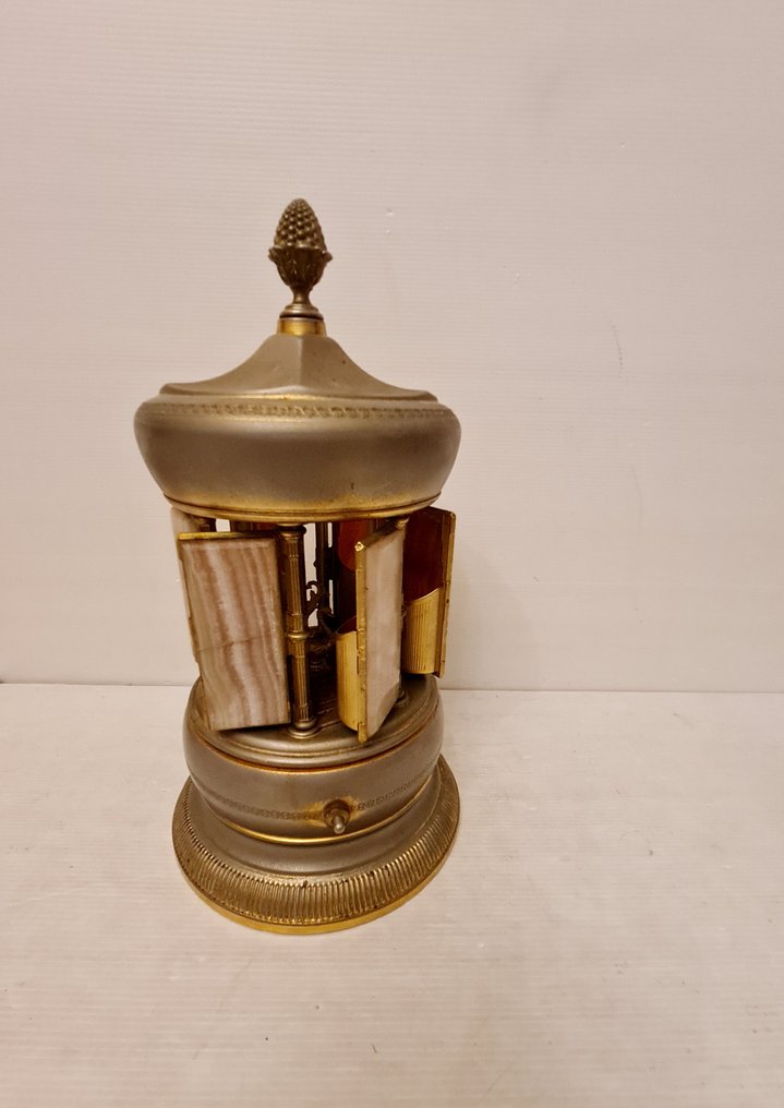 沒有保留價 - 音樂香煙分配器 - 鍍金, 縞瑪瑙 #3.2