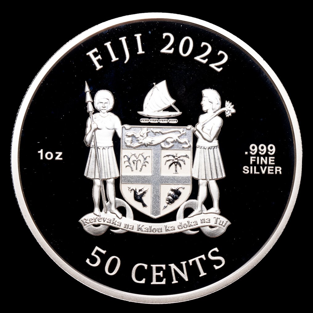 Fidzsi-szigetek. 50 Cents 2022 Cats, 1 Oz (.999) (Nincs minimálár) #2.1