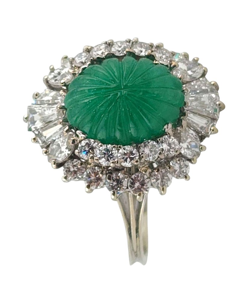 Δαχτυλίδι - 18 καράτια Λευκός χρυσός Διαμάντι (Φυσικό)  #1.0