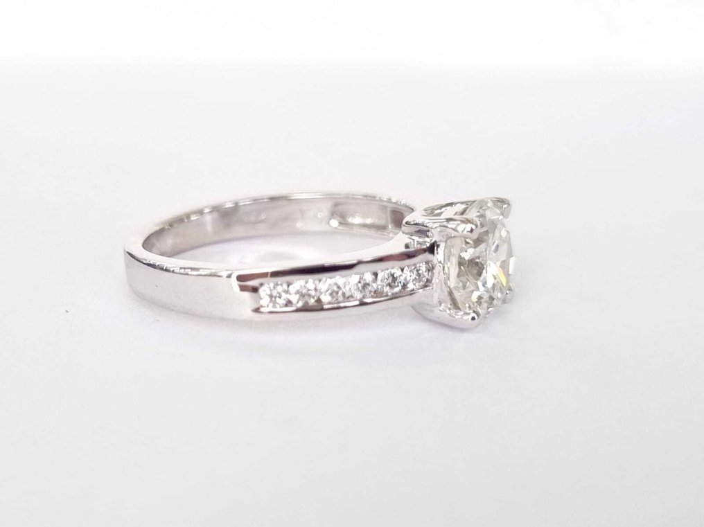 Δαχτυλίδι αρραβώνων - 18 καράτια Λευκός χρυσός -  1.62ct. tw. Διαμάντι (Φυσικό) - Διαμάντι #2.1