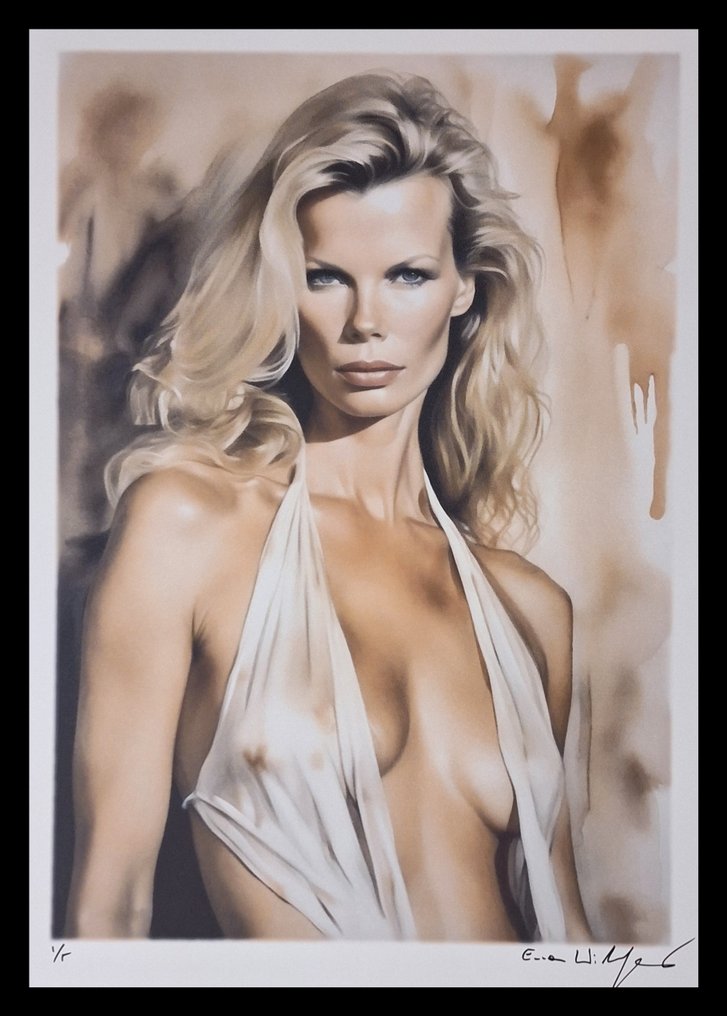 Kim Basinger - Bond girls series - watercolor edition by Emma Wildfang - Large size #1.0
