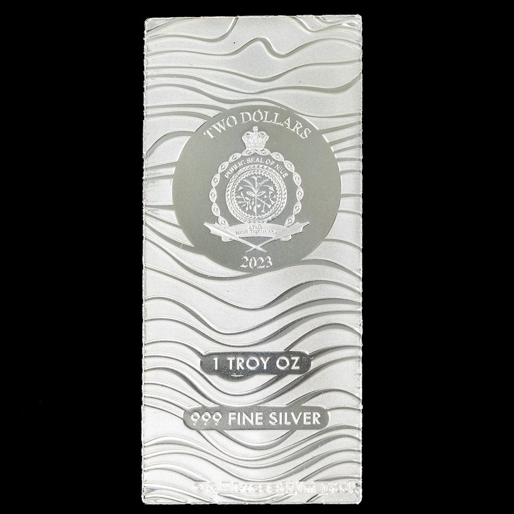 澳大利亞. 2 Dollars 2023 1 Oz de Plata Rectangular (.999) (沒有保留價) #1.0