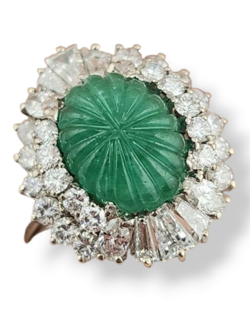 Δαχτυλίδι - 18 καράτια Λευκός χρυσός Διαμάντι (Φυσικό)  #1.0