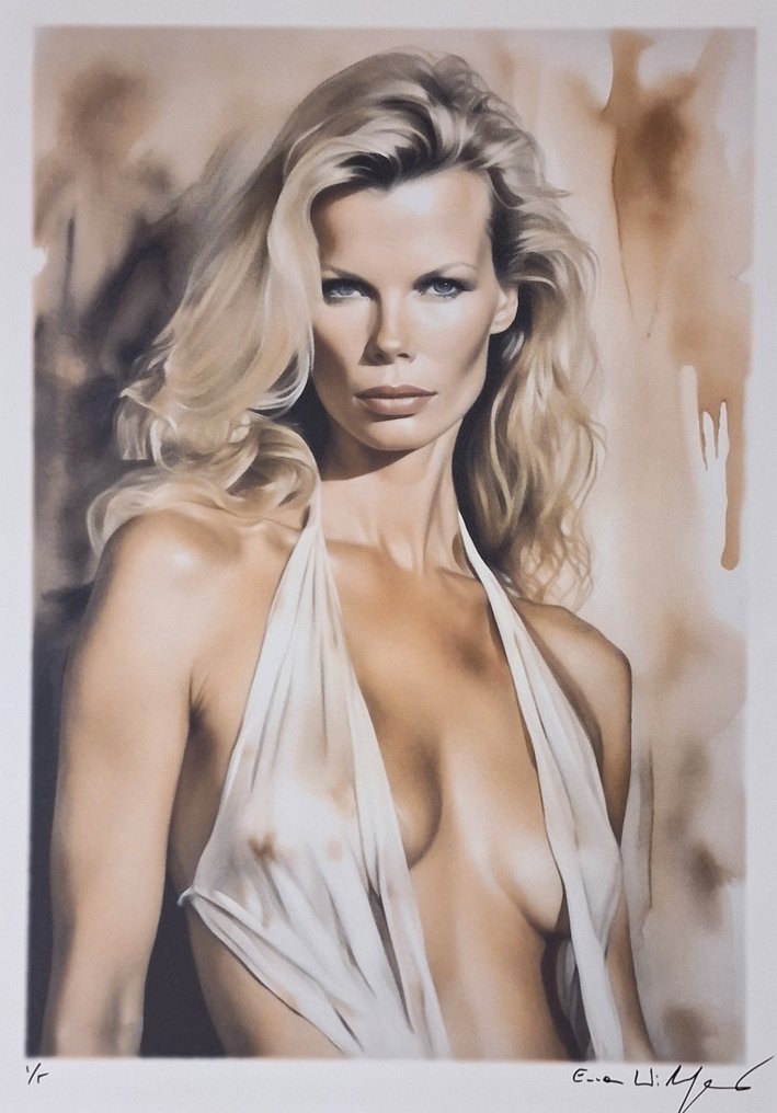 Kim Basinger - Bond girls series - watercolor edition by Emma Wildfang - Large size #3.2