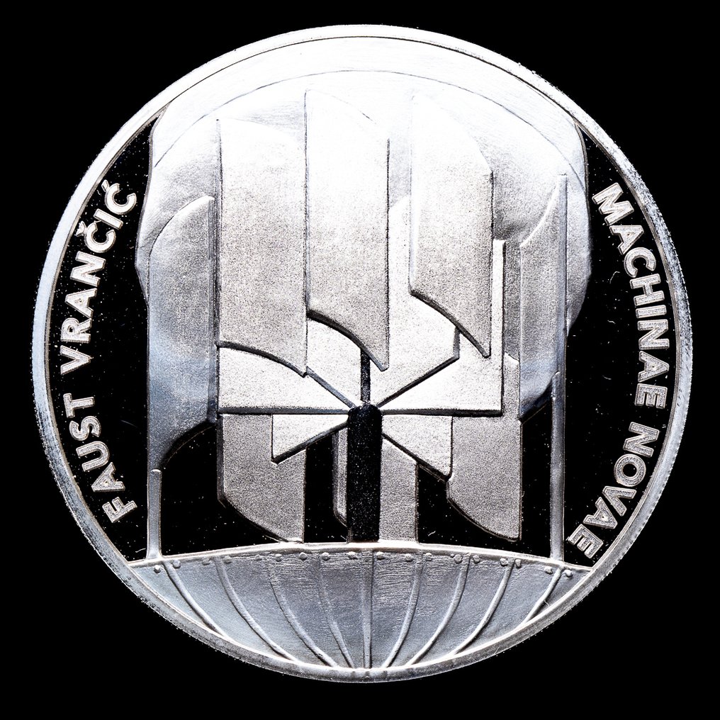 Kroatia. 4 Euro 2023 "Faust Vrancic - Machinae Novae" (Ei pohjahintaa) #1.0