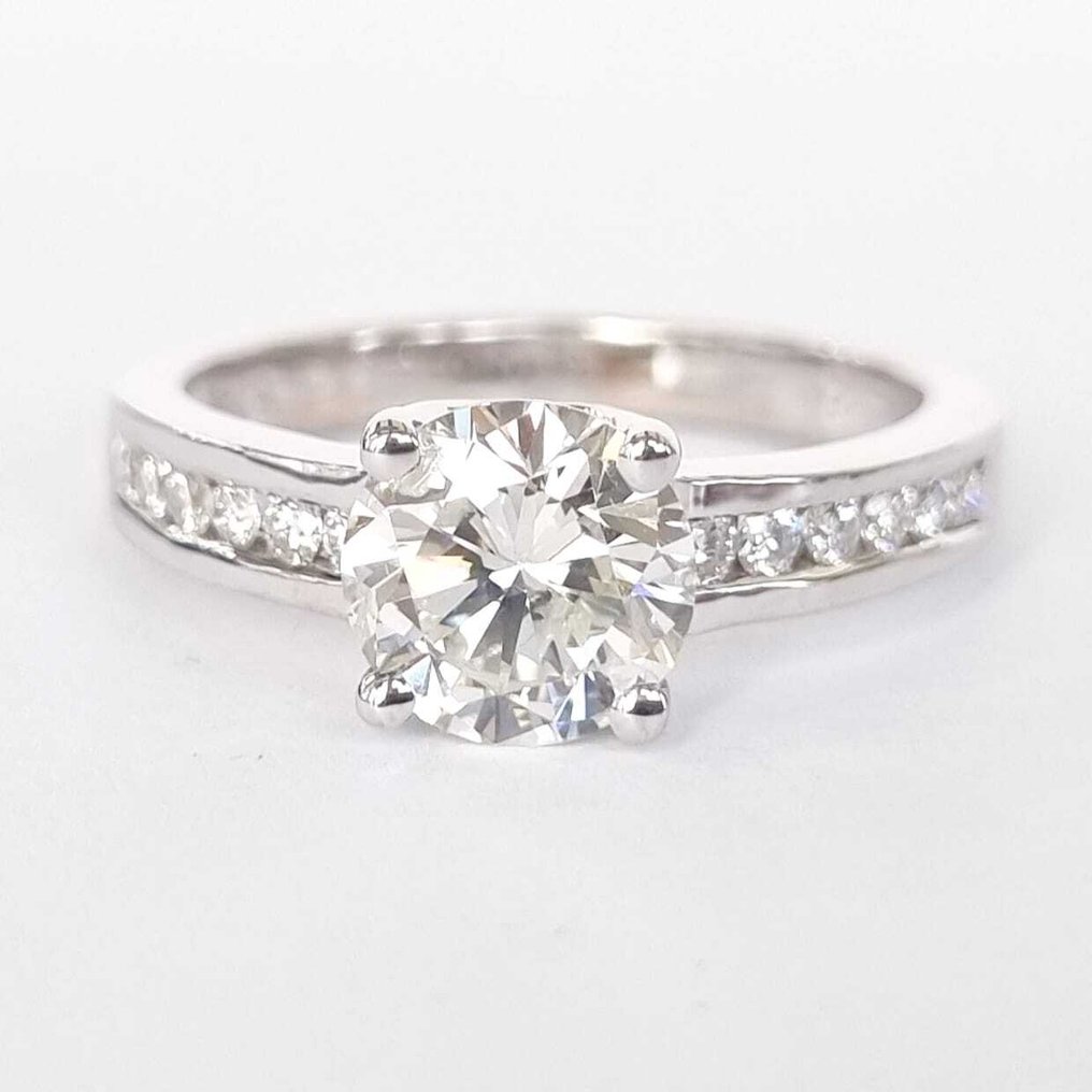 Δαχτυλίδι αρραβώνων - 18 καράτια Λευκός χρυσός -  1.62ct. tw. Διαμάντι (Φυσικό) - Διαμάντι #4.3