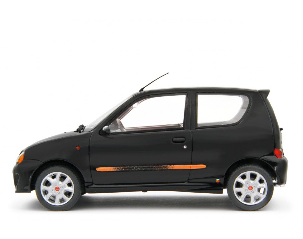 Laudoracing 1:18 - Kleines Stadtautomodell - Fiat Seicento Sporting Abarth 1998 Nero - LM170D #1.0