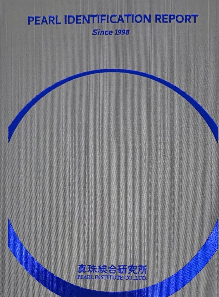 Κολιέ - 14 καράτια Λευκός χρυσός, Πιστοποιημένα πολύχρωμα μαργαριτάρια Tahiti 11x14mm. #4.3