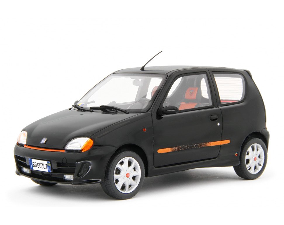 Laudoracing 1:18 - Kleines Stadtautomodell - Fiat Seicento Sporting Abarth 1998 Nero - LM170D #1.0