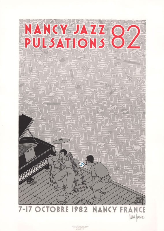 Swarte, Joost - 1 Silkscreen - Nancy Jazz pulsations '82 - 1990 #1.0