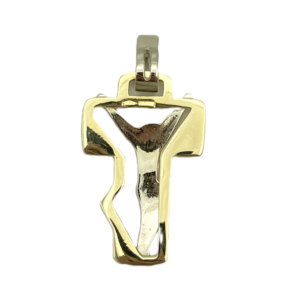 Κρεμαστό σταυρός - 18 καράτια Κίτρινο χρυσό #1.0