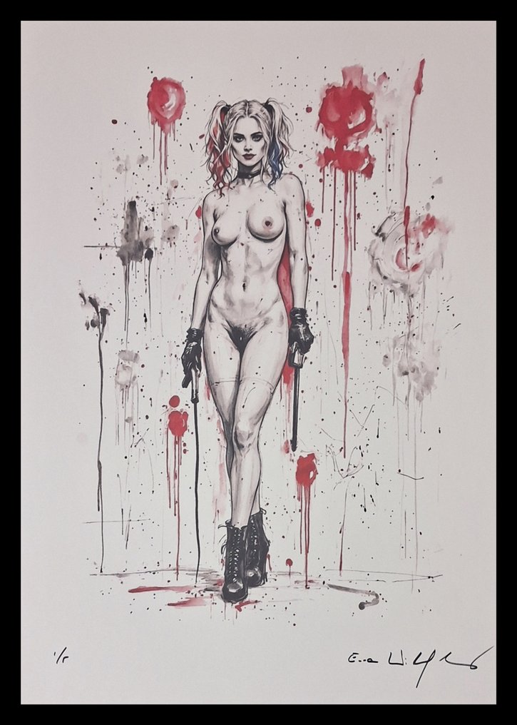 Harley Quinn - Series " Tokyo Pop Icons " by Emma Wildfang - Large size #1.0