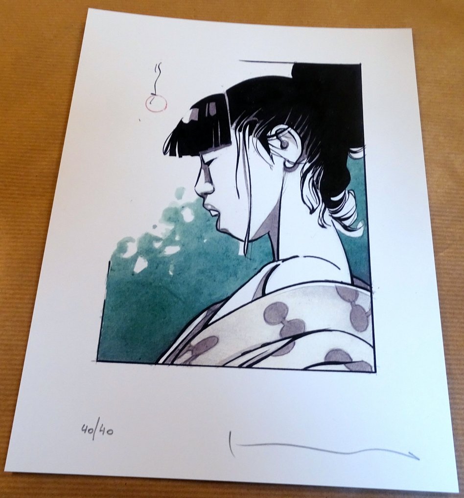 Michetz, Marc - 2 Ex Libris - Visages - Geisha #3.2