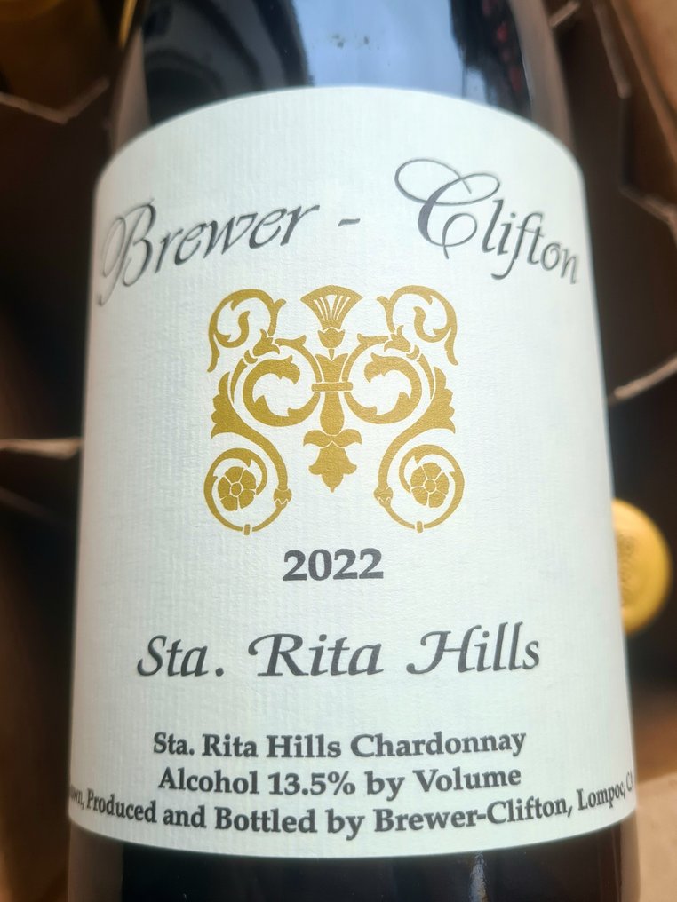 2022 Brewer - Clifton, Chardonnay, Sta. Rita Hills - Sta. Rita Hills，加利福尼亚州 - 6 Bottles (0.75L) #1.0
