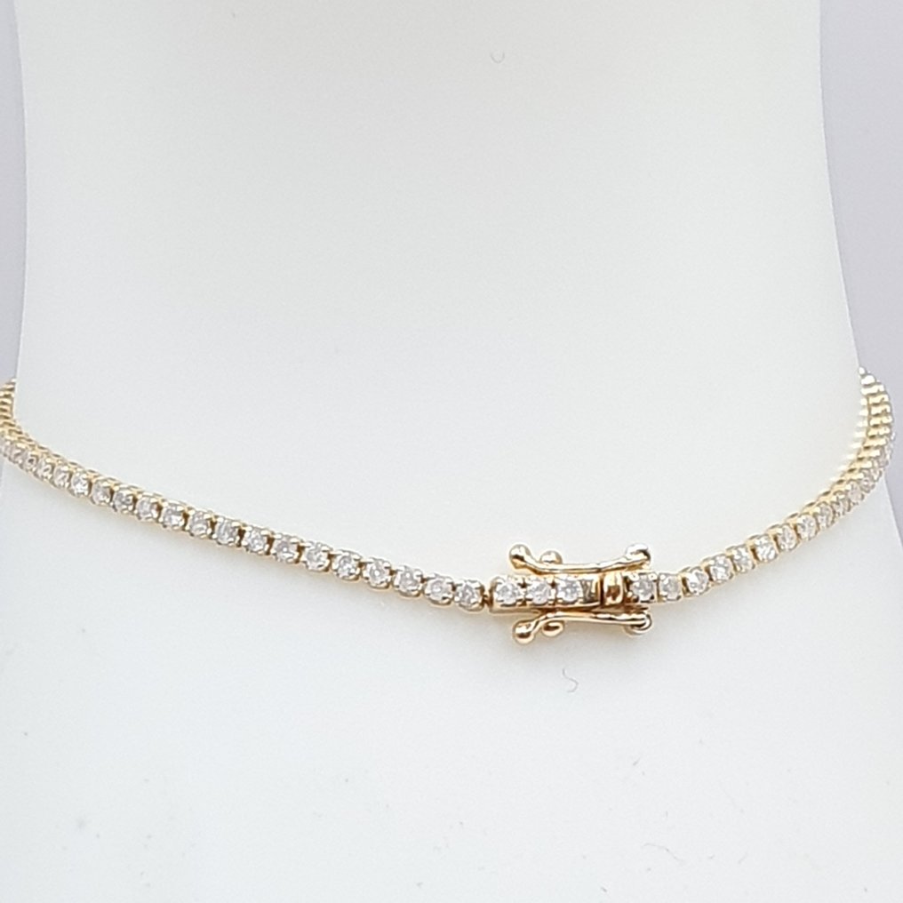 没有保留价 - 网球手链 - 18K包金 黄金 -  1.00ct. tw. 钻石 (天然)  #1.0