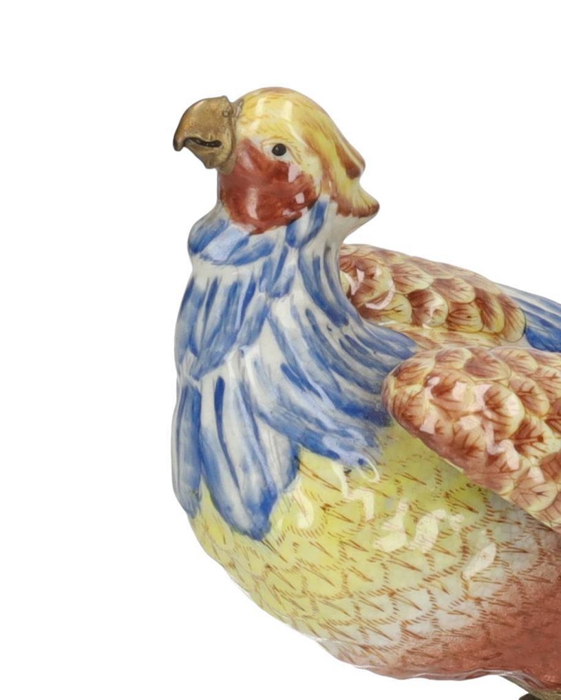 小塑像 - Phaesant - 青銅色, 大理石 #2.1