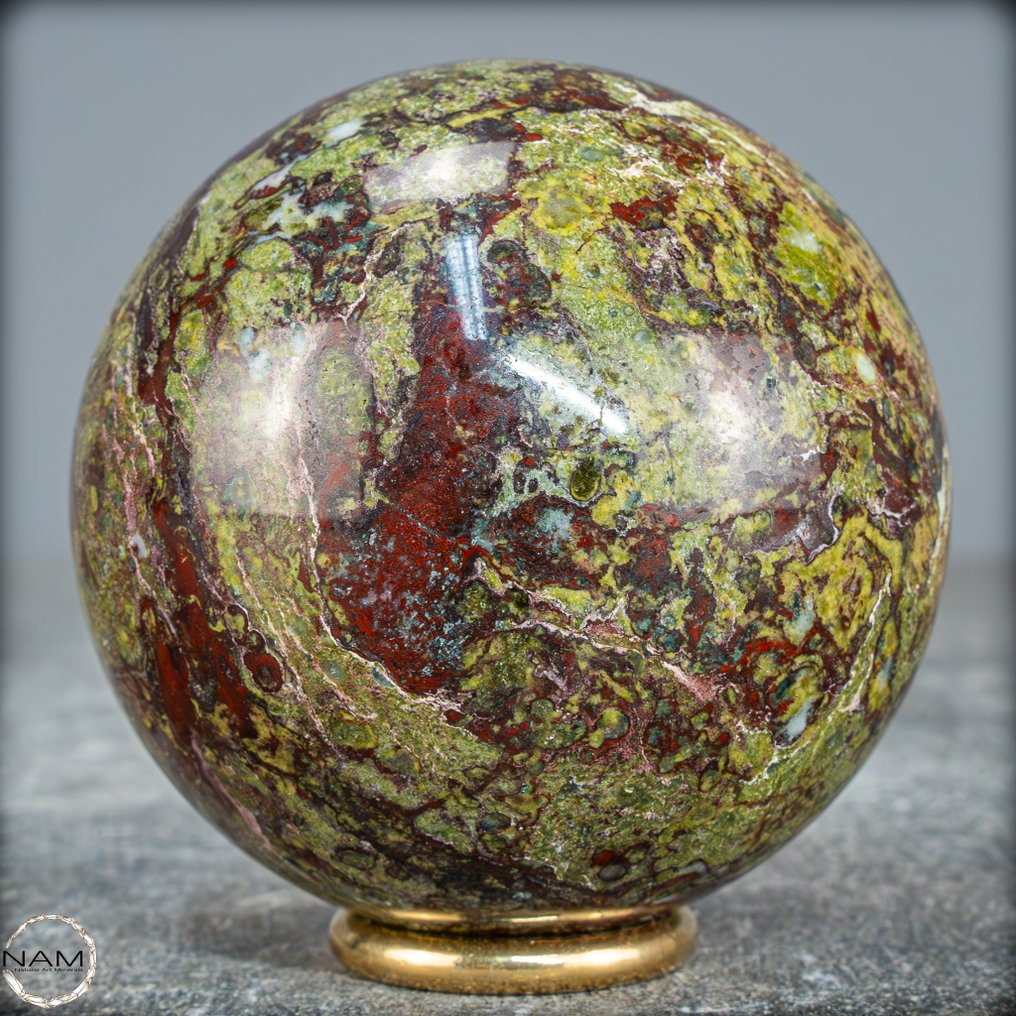 稀有天然龙血玉髓 Sphere- 453.37 g #2.1