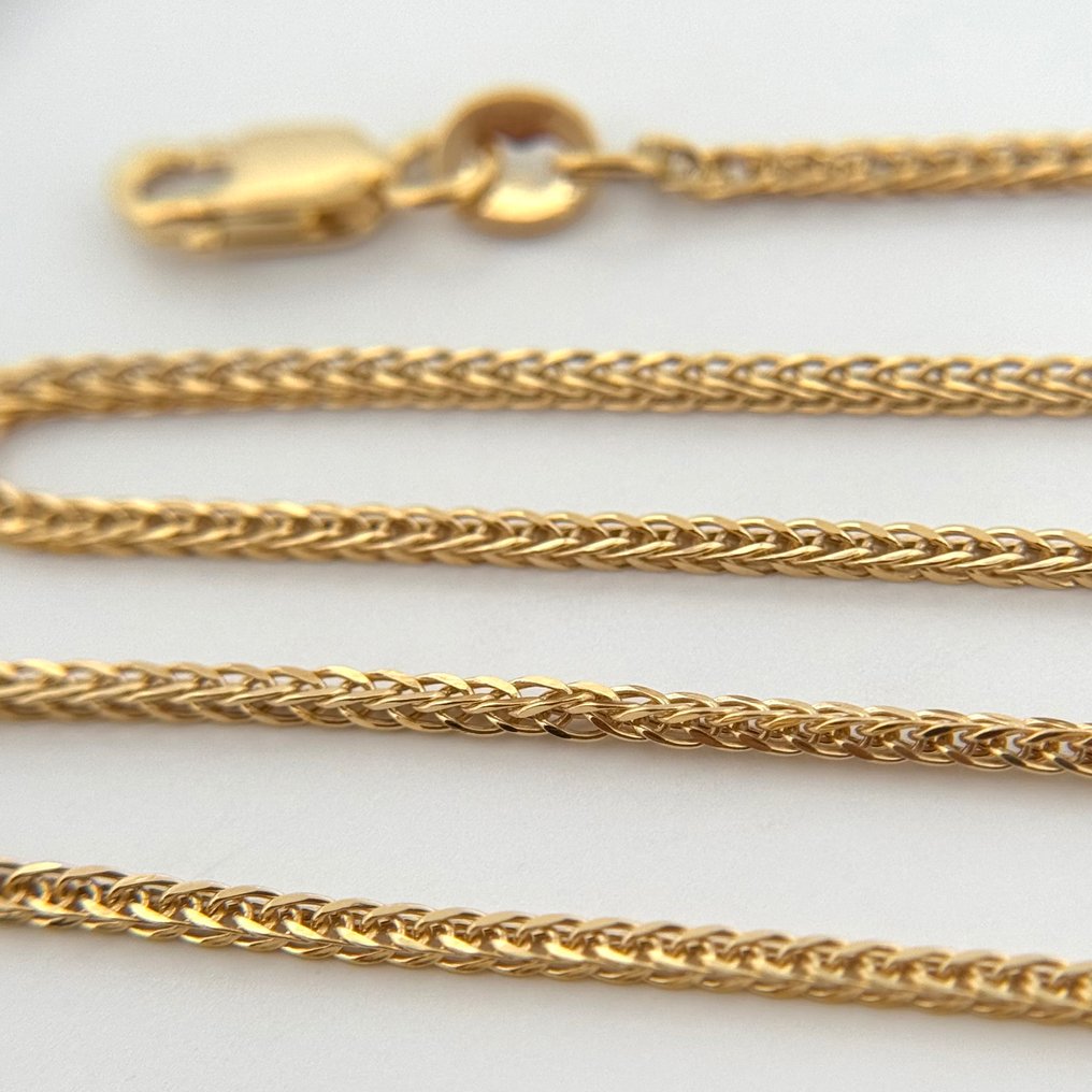 χωρίς τιμή ασφαλείας - Handmade - Κολιέ - Spiga - 2.5 g - 18 καράτια Κίτρινο χρυσό #1.0