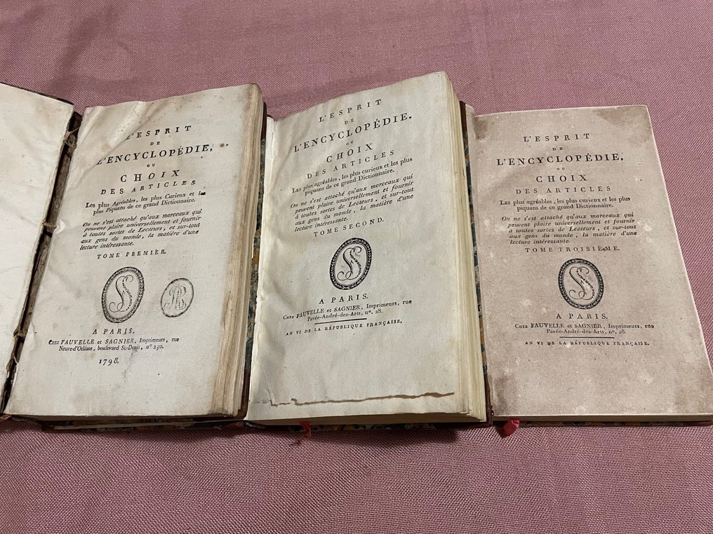 AA.VV. - L'Esprit de l'Encyclopédie, ou choix des articles les plus agréables, les plus curieux et les plus - 1798 #1.0
