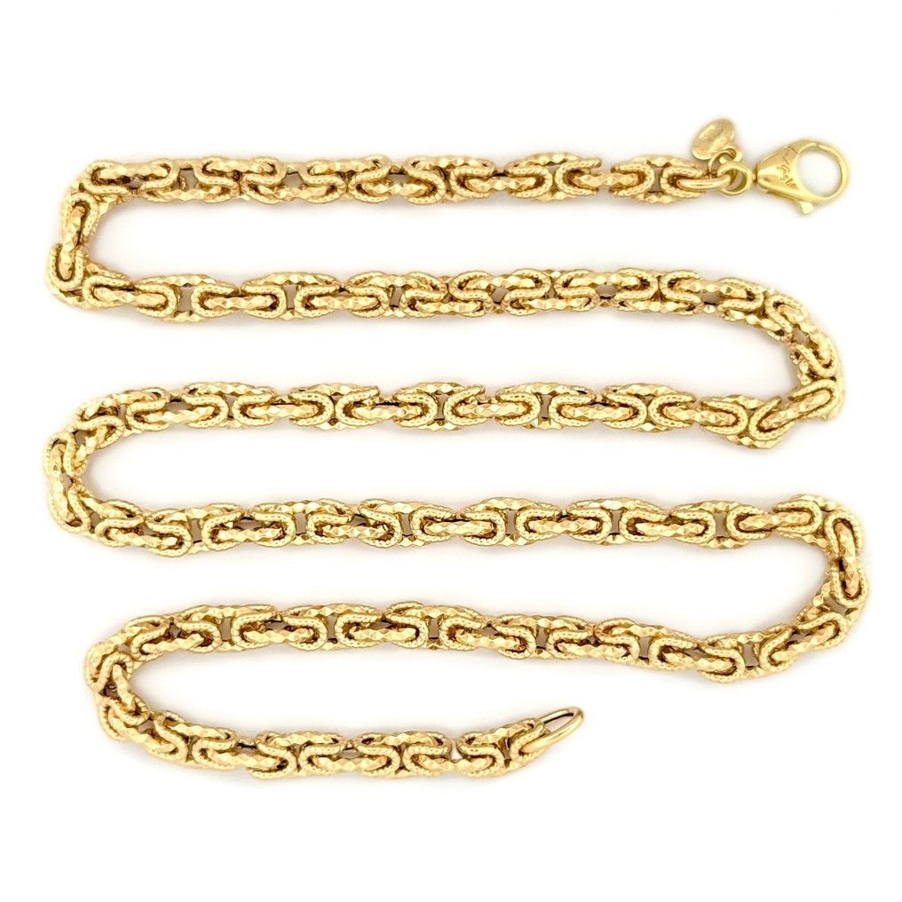 Handmade - Κολιέ - Bizantina satinata - 12.3 g - 18 καράτια Κίτρινο χρυσό - Il Giglio #1.0